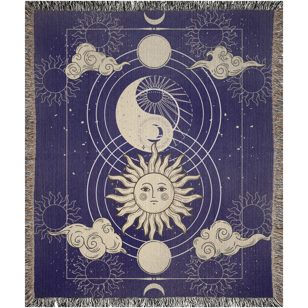 Luna and Sol Decorative Woven Blanket Print Preview of Small Size