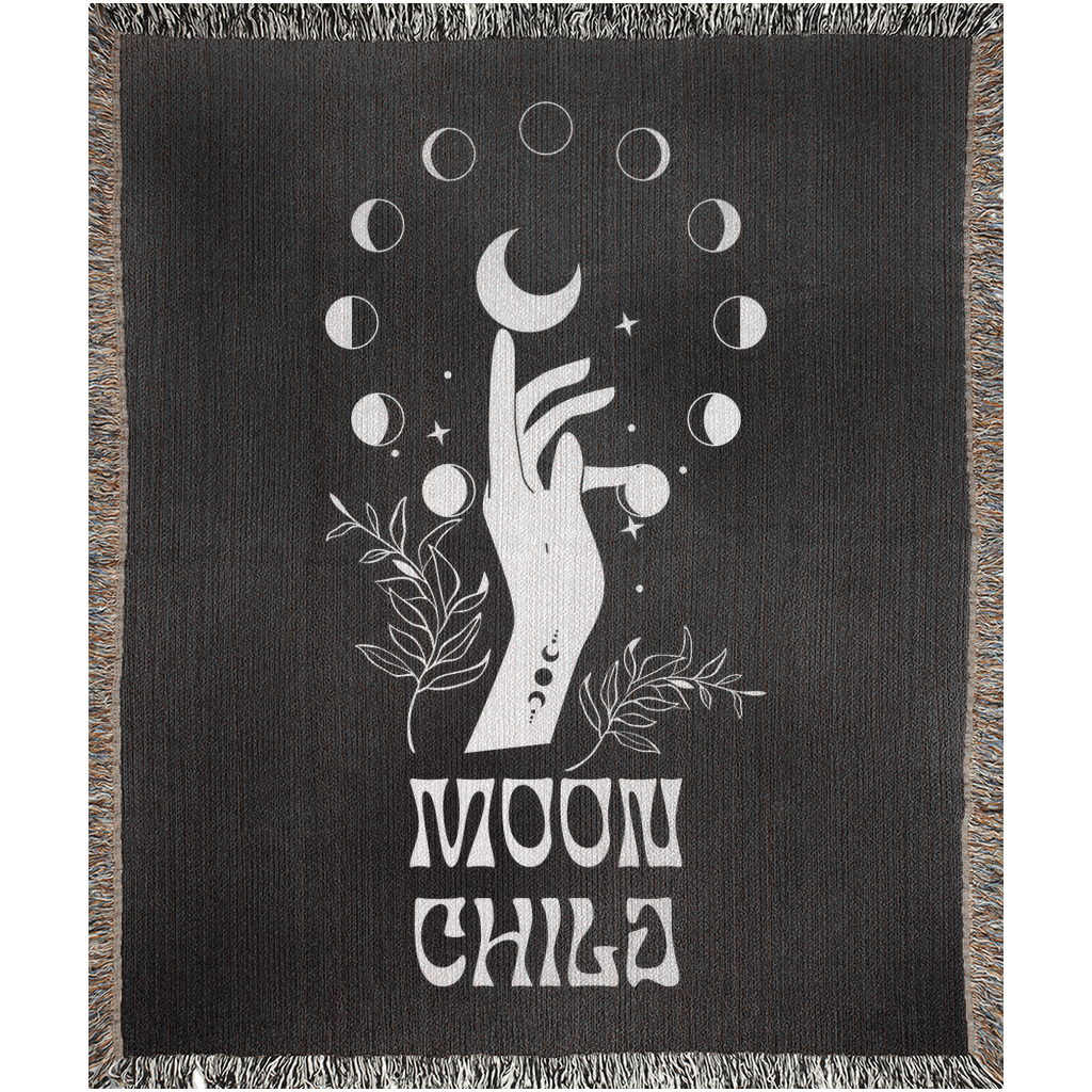 MOON CHILD | Decorative Woven Blanket Tapestry