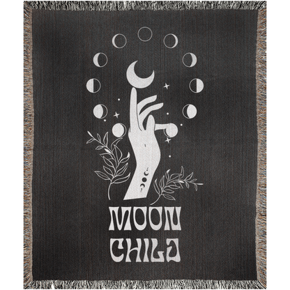 MOON CHILD | Decorative Woven Blanket Tapestry