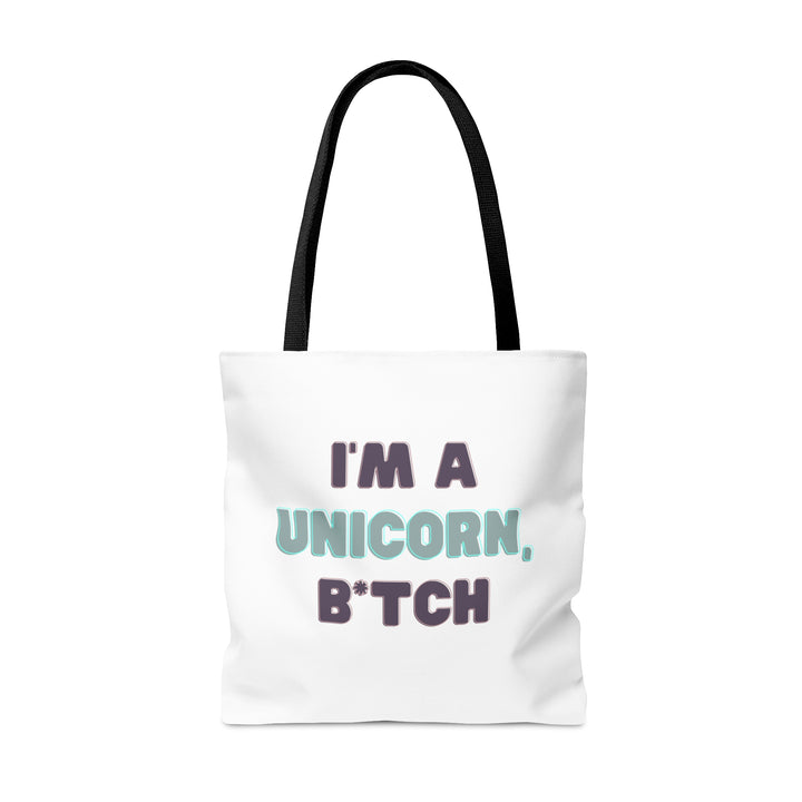 Funny Large Tote Bag for Women I'm a Unicorn Front View