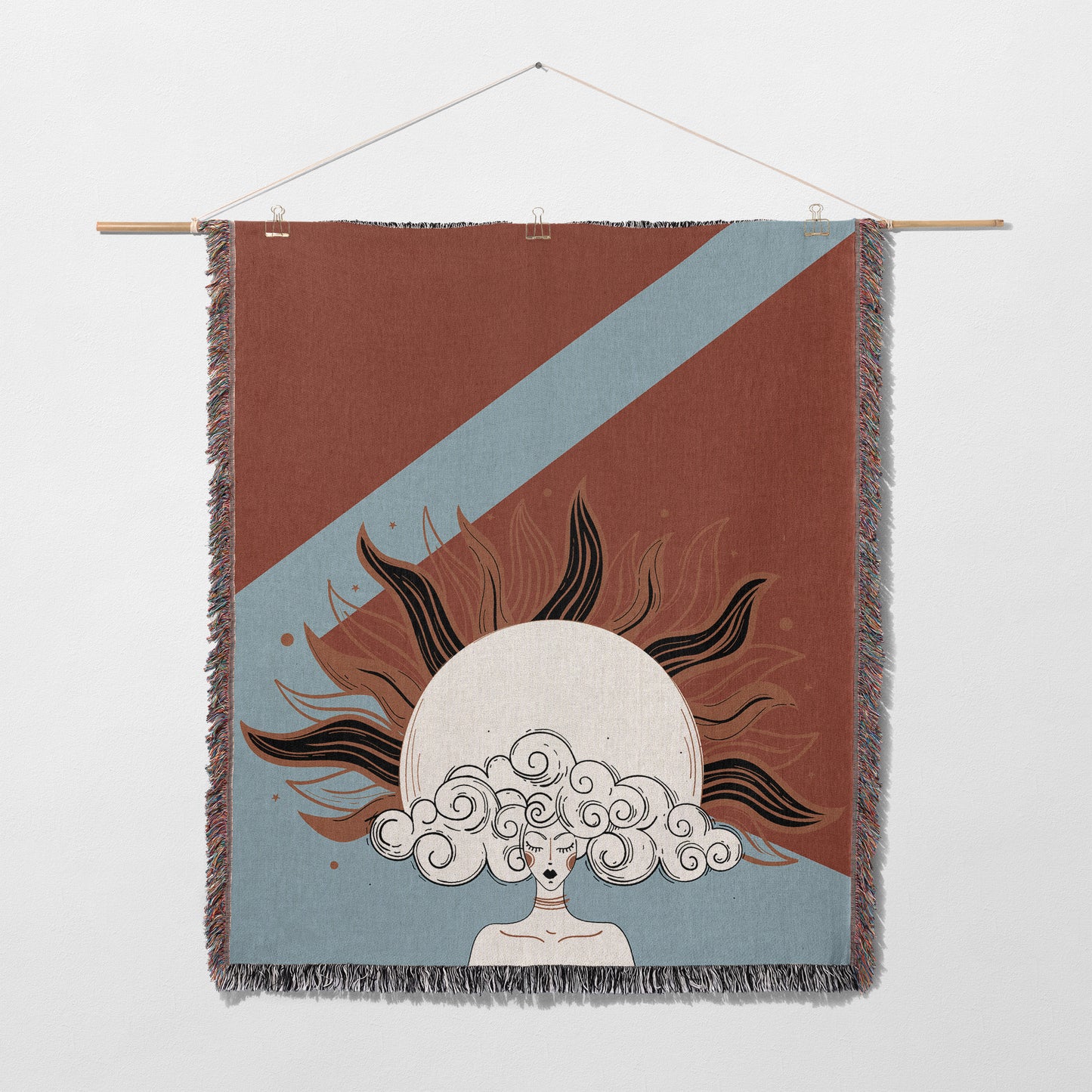 LIGHTNING | Decorative Woven Blanket Tapestry