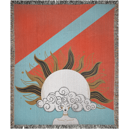 LIGHTNING | Decorative Woven Blanket Tapestry