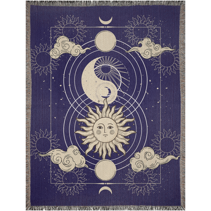Luna and Sol Decorative Woven Blanket Print Preview of Large Size